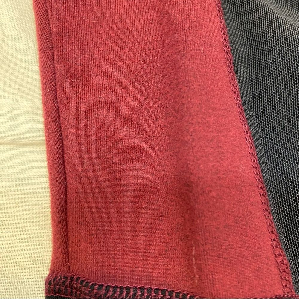 Free People Women’s Cool Rider Leggings Burgundy and Black XS - Picture 7 of 14